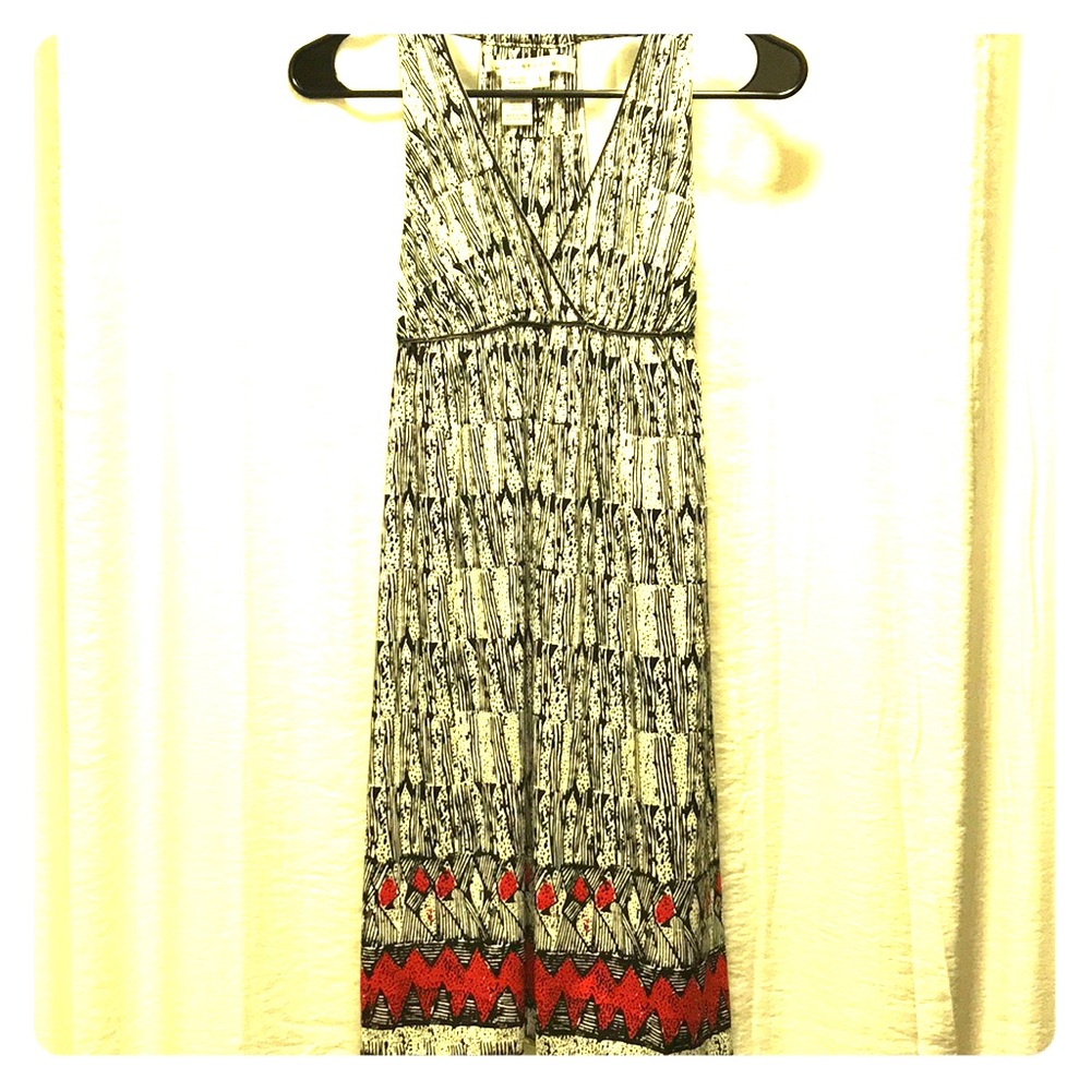 Black, White and Red Dress - size small